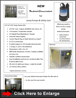 SUMP PUMPS & UTILITY USE :: Click to Enlarge